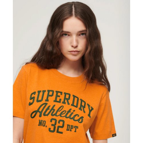 Athletic Script Graphic T-Shirt - Thrift Gold Marl