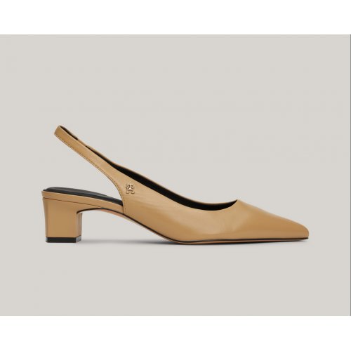 TH Monogram Leather Slingback Heels