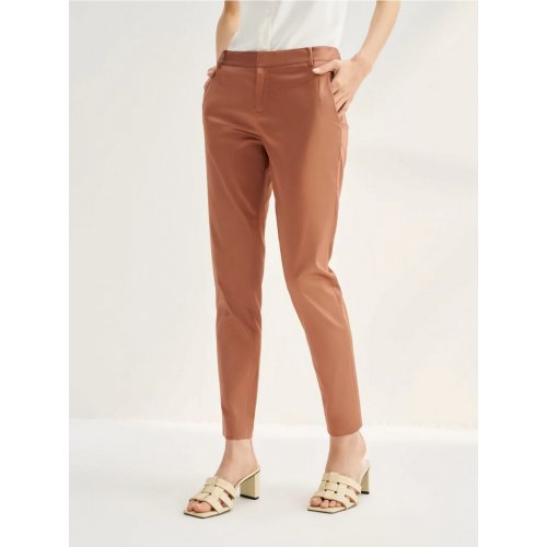 Stretchable Satin Ankle Skinny Pants