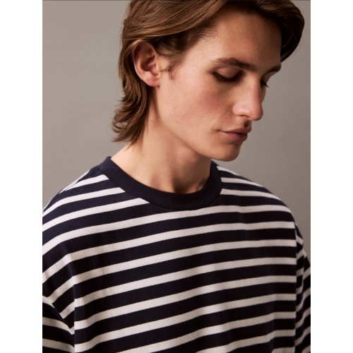 Bold Stripe Heavyweight Cotton Tee