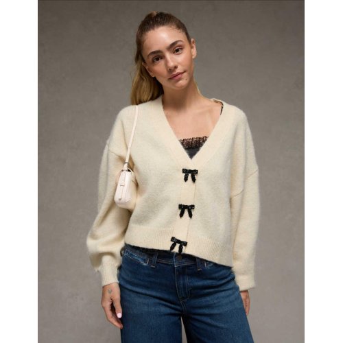AE V-Neck Bow Cardigan