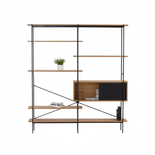 Kreman Shelf - Black, Oak