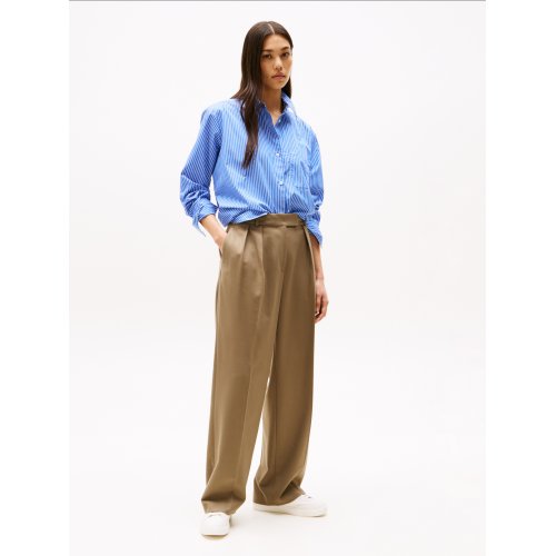  TH Monogram Leather Court Trainers