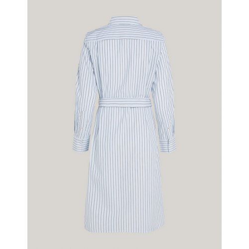 Stripe Knee Length Shirt Dress