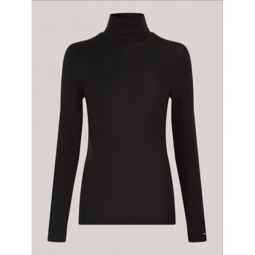  Roll Neck Long Sleeve Slim T-Shirt