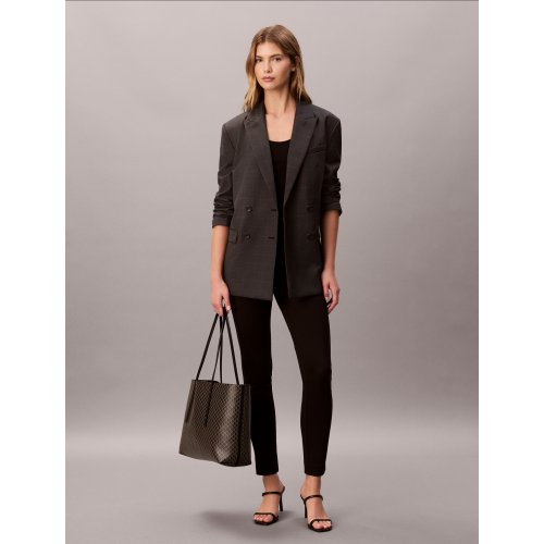 Allover Monogram Logo Tote Bag with Pouch