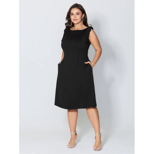 Shoulder Tie Sculpting Bodice Mini Dress