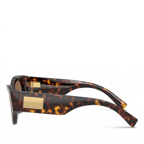 Dolce & Gabbana Logo Plaque Butterfly Sunglasses, 53mm