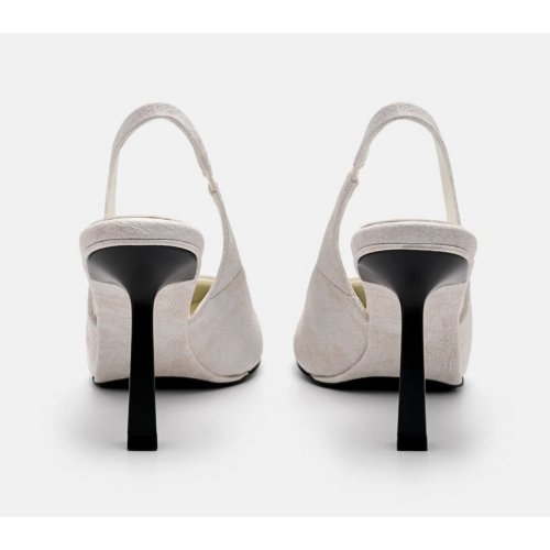 Studio Liza Slingback Pumps - Chalk