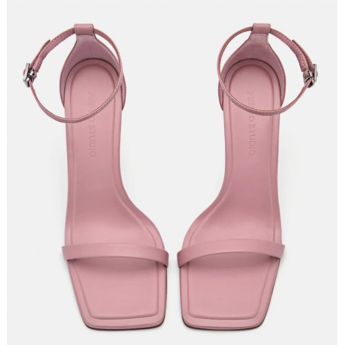 Studio Donna Leather Heels - Blush 