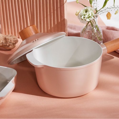 ZIUM 18CM PREMIUM INDUCTION CERANIX-PRO SAUCEPAN - BEIGE