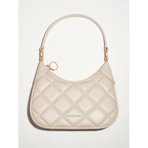 Mini Alcott Scarf Handle Quilted Bag - Oat