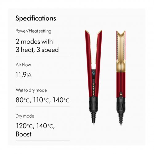 Dyson Airstrait™ Straightener (Red Velvet/Gold Limited Edition)