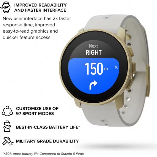 Suunto 9 Peak Pro Gps Sports Watch Pearl Gold​