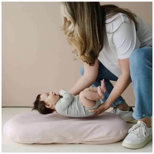 Snuggle Me Natural Infant Lounger with Cover - Birch