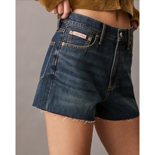  High Rise Denim Shorts