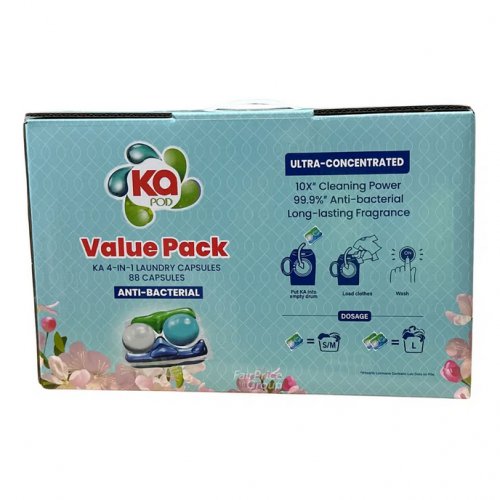 KA Value Pack Laundry Capsules (4-in-1, Anti-Bacterial)