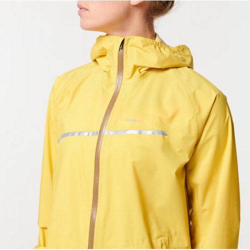 Women's Waterproof Trail Running Rain Jacket - Yellow