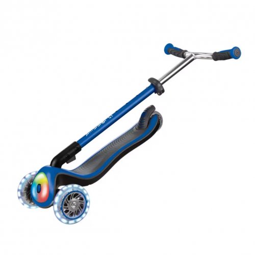 Globber Elite Prime Lights 3-Wheels Scooter - Navy Blue