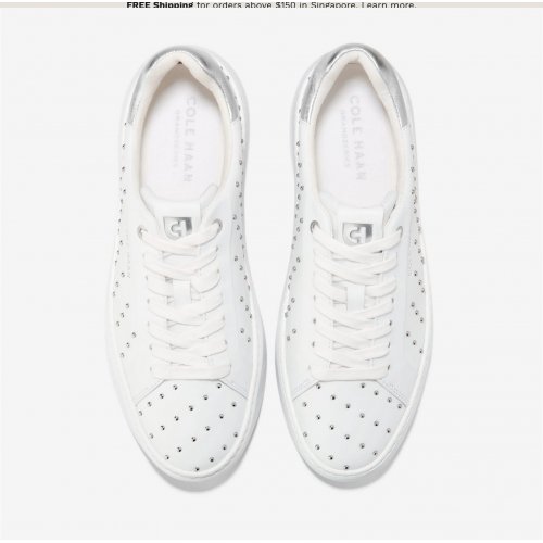  Women's GRANDPRØ TOPSPIN SNEAKER - White