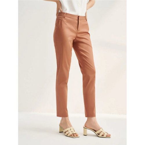 Stretchable Satin Ankle Skinny Pants