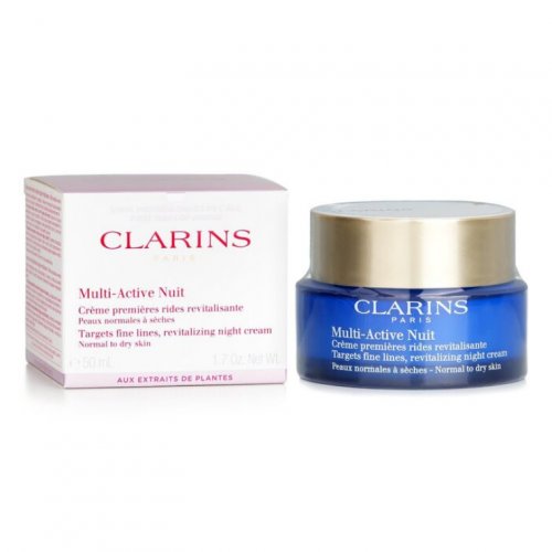 Clarins Multi-Active Night Targets Fine Lines Revitalizing Night Cream - For Normal To Dry Skin