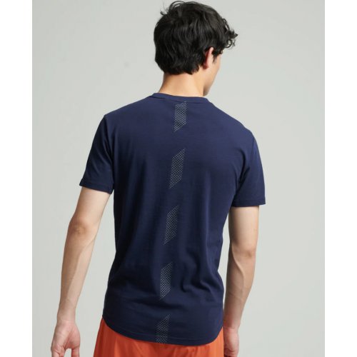 Organic Cotton Core Loose Short Sleeve T-Shirt - Rich Navy