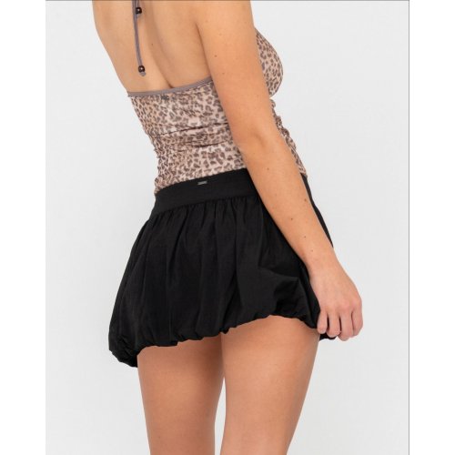 Brat Bubble Hem Mini Skirt