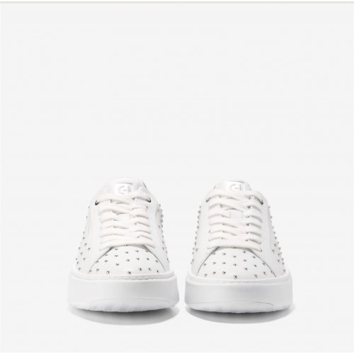  Women's GRANDPRØ TOPSPIN SNEAKER - White