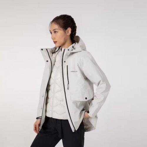 Women's Travel 3 in 1 Waterproof Jacket 500 -5°C