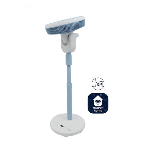 Mistral Summer Breeze 12" DC High Velocity Stand Fan with Wi-Fi & Remote Sky Blue