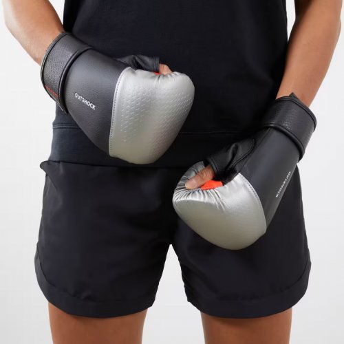 Punching Bag Gloves - Black/Silver