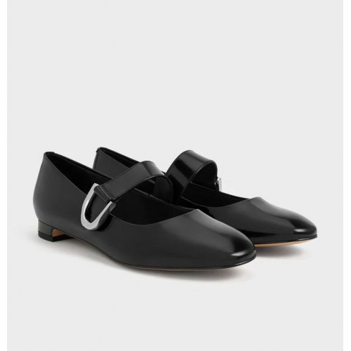  Gabine Leather Mary Janes - Black Box 