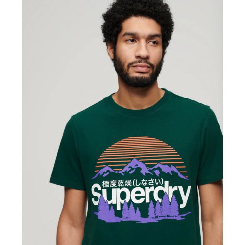 Great Outdoors Graphic T-Shirt - Dark Pine Green