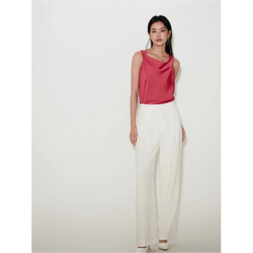 Sleeveless Cowl Neck Blouse