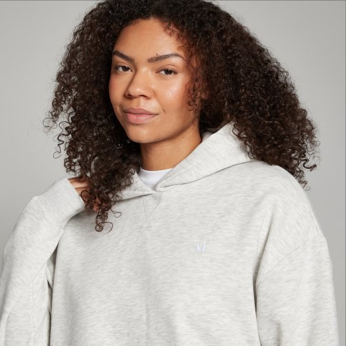 MP Women's Basics Oversized Hoodie - Light Grey Marl