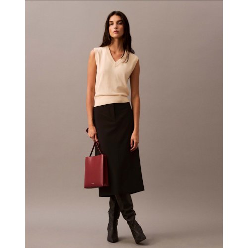 Merino V Neck Shrunken Vest