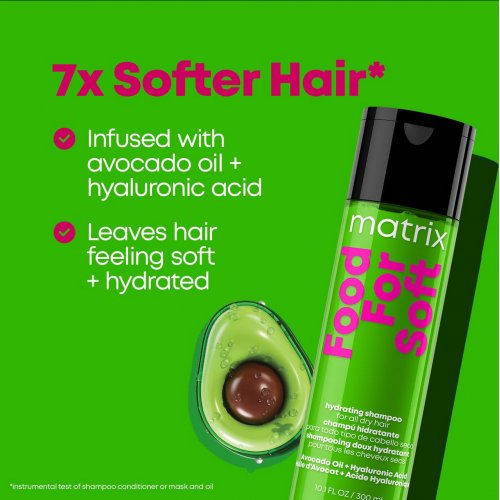 Matrix Food for Soft Hydrating Shampoo 300ml, Conditioner 300ml, Multi-Use Hair Oil Serum 50ml and Mini Miracle Creator 20 45ml 