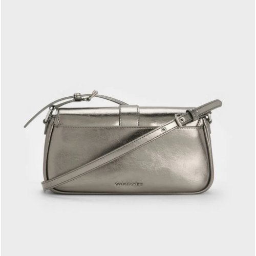  Blaise Belted Shoulder Bag - Pewter 
