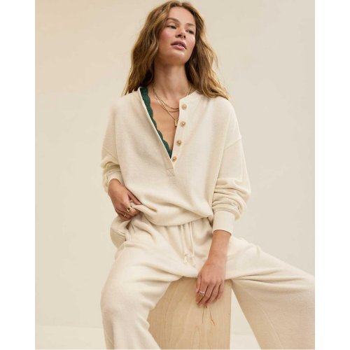 Aerie Sherpa Henley Sweatshirt