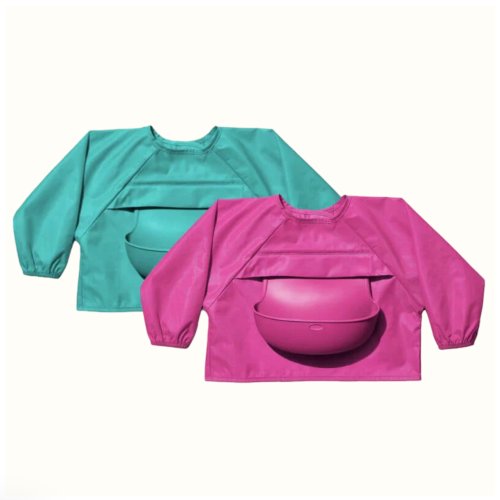 OXO Tot Sleeved Roll-Up Bib - Teal