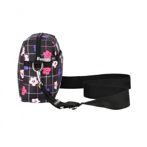 Deluxe Crossbody Floral Plaid