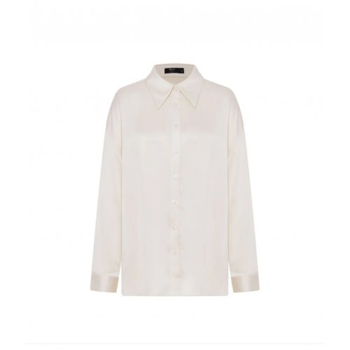 Emma Textured Seersucker Asymmetric button up Blouse