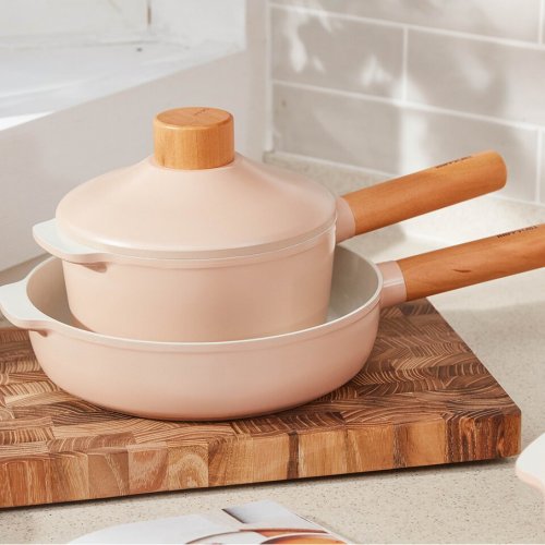 ZIUM 18CM PREMIUM INDUCTION CERANIX-PRO SAUCEPAN - BEIGE