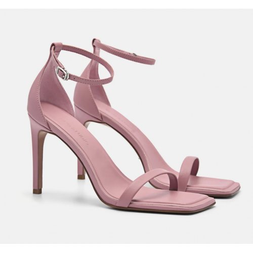Studio Donna Leather Heels - Blush 