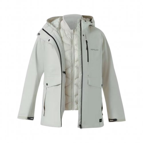 Women's Travel 3 in 1 Waterproof Jacket 500 -5°C