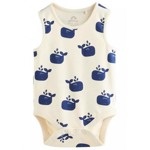 NEXT 100% Cotton Baby Vest Bodysuits 5 Pack