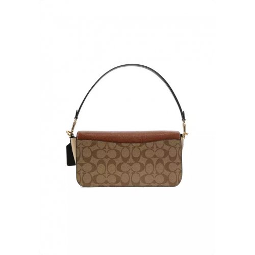 Coach Morgan Shoulder Bag In Colorblock Signature Canvas Khaki Multi CE560
