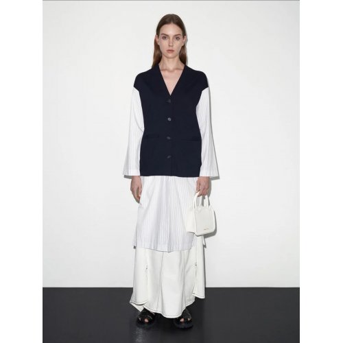  Perline Sculptural Top Handle Bag - White 