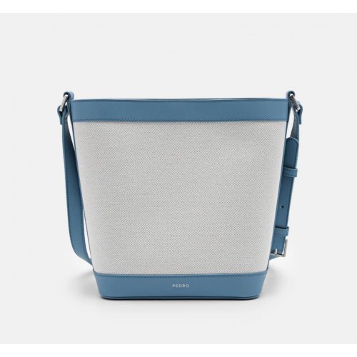  PEDRO Icon Canvas Bucket Bag - Slate Blue 